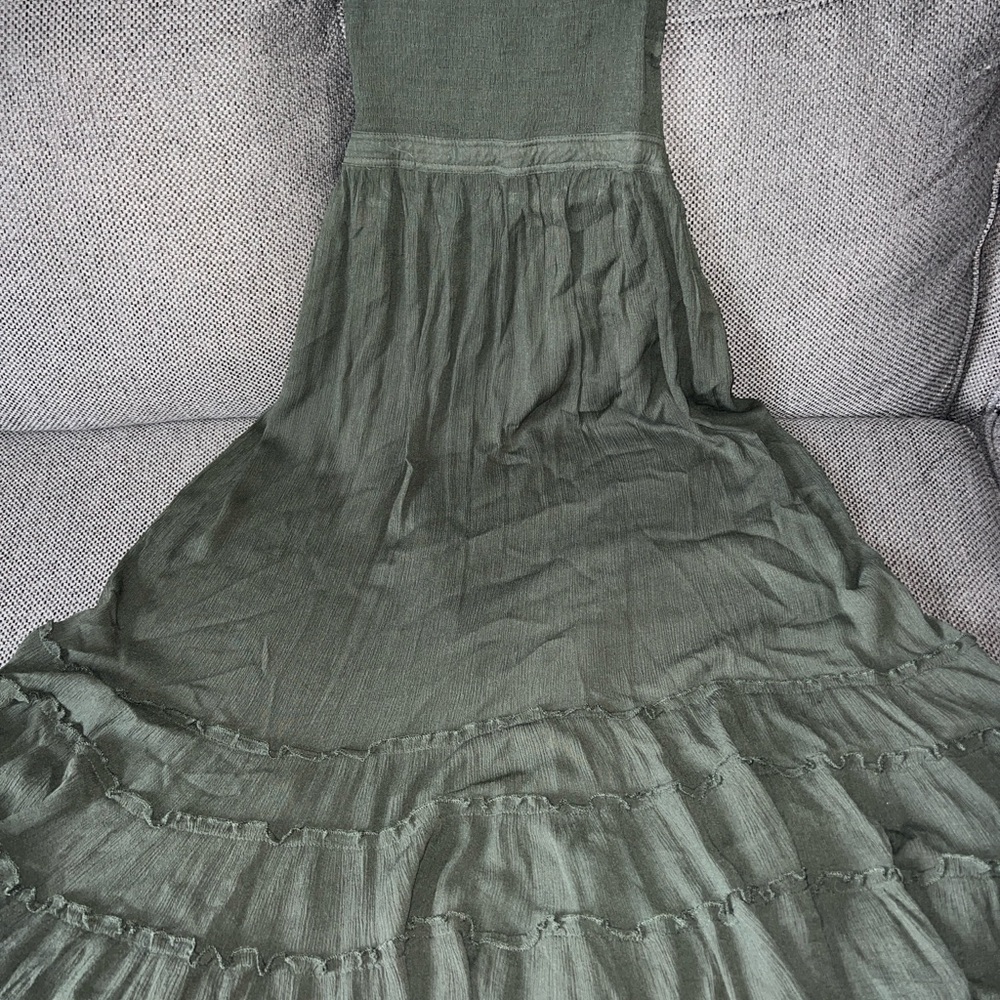 Elegant Green Maxi Dress
